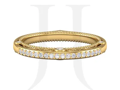 Gemstone Ring 3D Print Model 3D print model