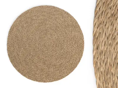Toska Round Rug d120cm RendezVousDeco 3D model