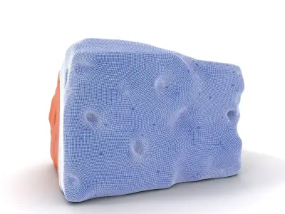 Terracotta Boulder model pack Low-poly 3D model