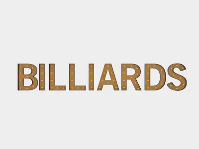 Bllard Sign With Bulb 3D model