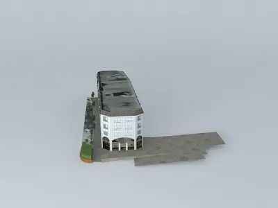 Building 80 at 88 Ave Gal Leclerc in Viroflay Free 3D model