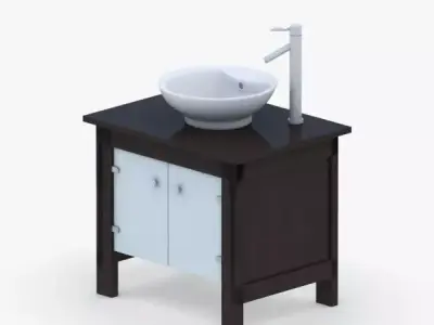 1578 - Sink Low-poly 3D model