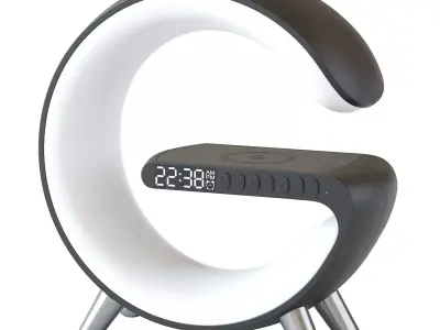 Led table lamp with wireless charging 3D model