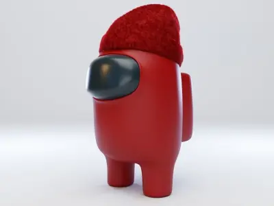 Among Us Beanie Character 3D model