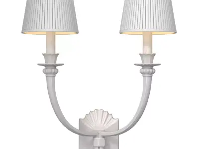 Sconce bronze sconce French European classical style Wall lamp 3D model