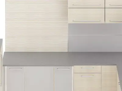 Kitchen Furniture Set 6 3D model