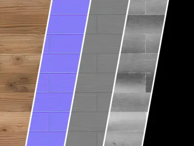Parquet Materials 42- Sbsar Seamless PBR 4k Texture