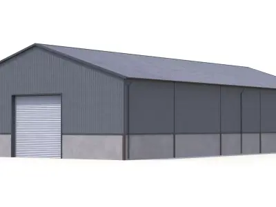 Industrial Building 46 PBR Low-poly 3D model