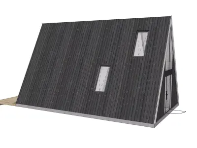 A-Frame Cabin House 3D Model Modern Architectural House Design 3D model