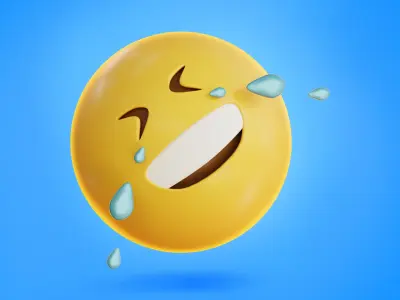 50 fully Animated Smiley Emojis Low-poly 3D model