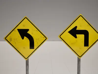 3D US Traffic Signs Pack  3D model
