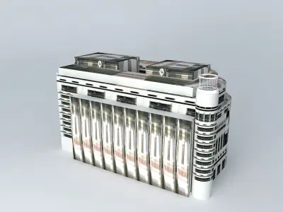 20 Cabot Square, London Free 3D model