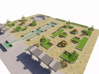 City park-Park-landscape 3D model