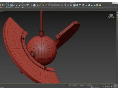 FLY chandelier  Low-poly 3D model