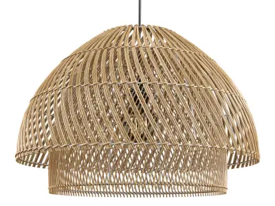Java Collection rattan ball pendant light 3D Model Pack