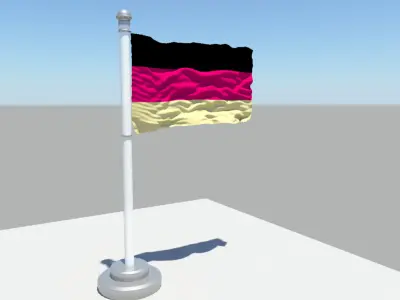 Germany flag 3D model