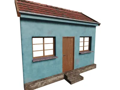 Old Simple Facade 3D model