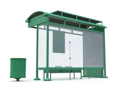 Bus Stop 04 3D model