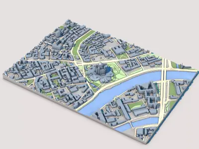 Cathedral of Christ the Saviour Moscow Russia 3D model