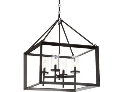 Powell Light Lantern Chandelier 3D model