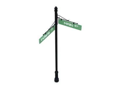 Street Sign 10 3D model