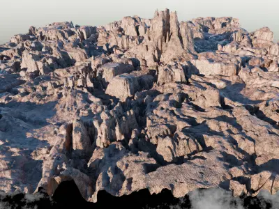 Mountain Range 3D model