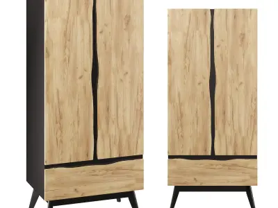 Wardrobe Hyder Oak Tortuga 3D model