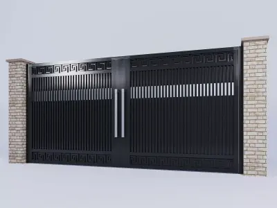 Gate For House Modern 3D model