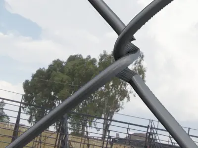 Rabitz wire netting 2 x 2 x 1 14 inch galvanized black metal Texture