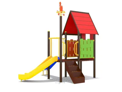 Kids Playground Low-poly 3D model buy