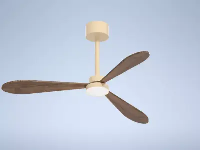 Ceiling fan with lighting 3D model