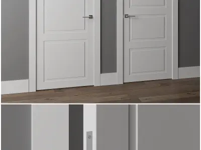 Doors Volkhovets Neo Classic 8003 8004 3D model