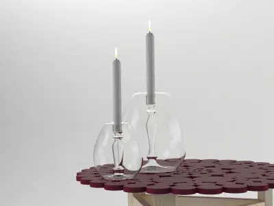 Mint Abra Candelabra 3D model