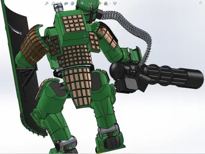 Lancer-IPS-Northstar Drake Articulated 3D print model