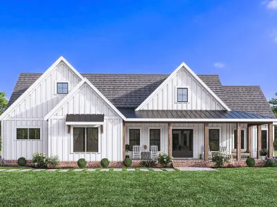 Modern Farmhouse 3D Model 3D model