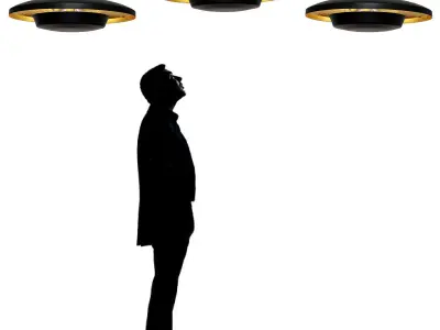 Solar Moon eclipse chandelier 3D model