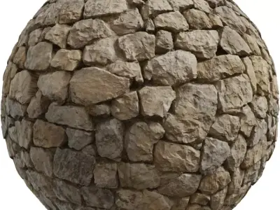 Rough Sandstone Rubble Wall Texture