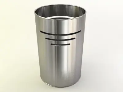 Bin in fancy metals and colors 3D model