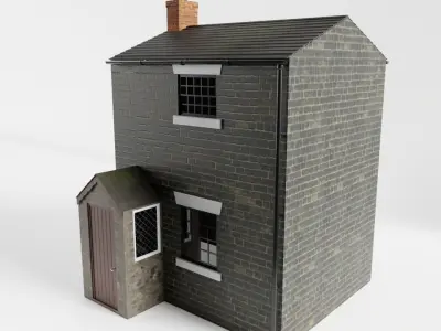 British Row Home 01 3D model