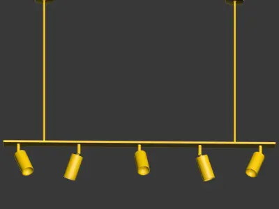 Lino Linear Spotlight Pendant Lampatron 3D model