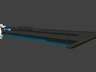 SciFi Futuristic Blade - Updated Low-poly 3D model