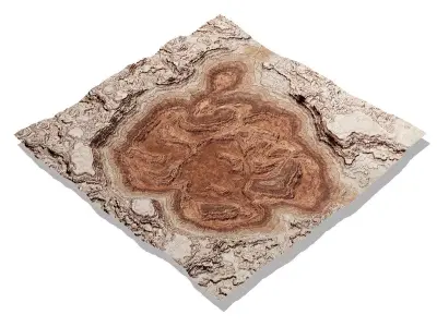 Terrain canyon 3D model