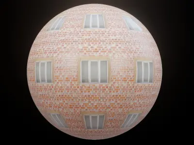 Window Model And Plane Texture Low-poly 3D model