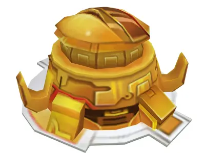 Rotating turret - flame type 02 3D model