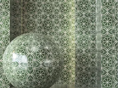 moroccan Tile Texture 4K - Seamless Texture