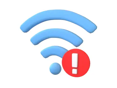 Wifi Problem Symbol v1 003 Low-poly 3D model