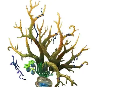Game Model - Variation of the Celestial Coral 01 3D model