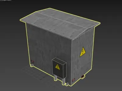 Transformer box - Gest Low-poly 3D model