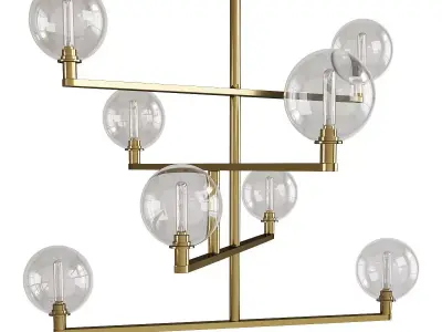 GAMBIT CHANDELIER Low-poly 3D model