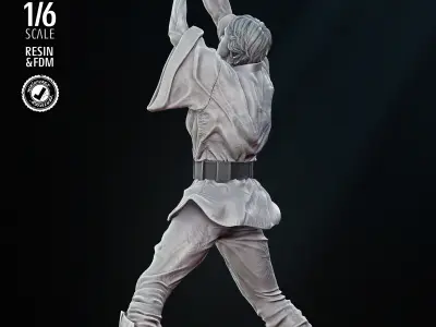 STAR WARS Luke New Hope Sculpture 3D print model